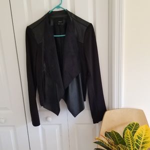 Stitch Fix faux leather and knit jacket